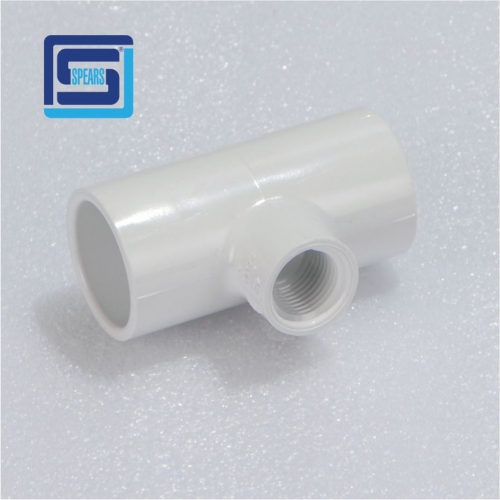 1" X 1/2" PVC RED TEE SOCxFPT SCH40 [402-130]